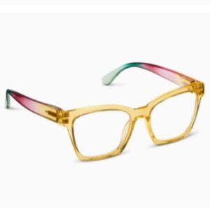 Peepers Maisie Blue Light Blocking Reading Glasses in Yellow Ombre
